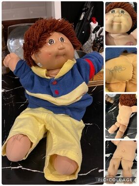 1985 Cabbage Patch Kids Doll – Burnt Auburn Hair – Vintage Coleco Rare Color